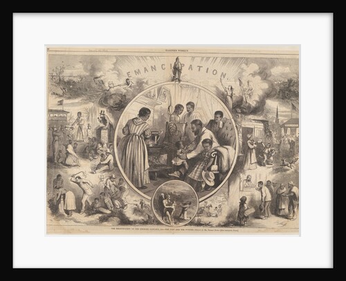 Emancipation of the Negroes - The Past and the Future, January 24, 1863 by Thomas Nast