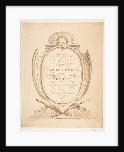 Le Brun Travested, or Caricatures of the Passions, January-February 1800 by Thomas Rowlandson