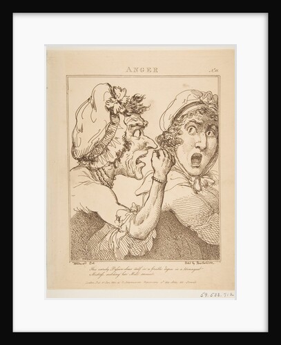 Anger, January 21, 1800 by Thomas Rowlandson