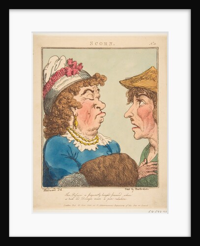 Scorn, January 21, 1800 by Thomas Rowlandson