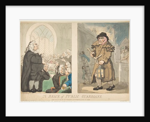 A Brace of Public Guardians, July 10, 1800 by Thomas Rowlandson