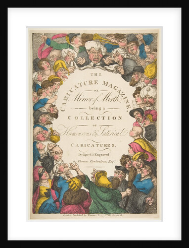 Title Page, The Caricature Magazine, or Mirror of Mirth, November 19, 1808 by Thomas Rowlandson