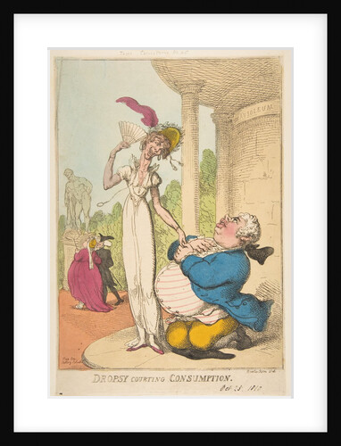Dropsy Courting Consumption, October 25, 1810 by Thomas Rowlandson