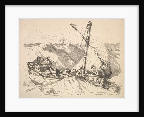 Boat in a Storm at Sea, 1784-88 by Thomas Rowlandson