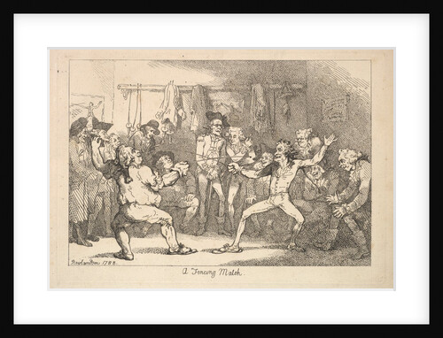 A Fencing Match, 1788 by Thomas Rowlandson