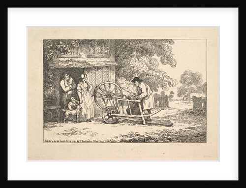 A Travelling Knife-grinder at a Cottage Door, 1787 by Thomas Rowlandson