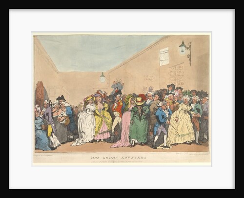Box Lobby Loungers, January 5, 1811 by Thomas Rowlandson