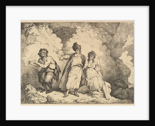 Scene from the Tempest: Caliban, Prospero and Miranda, [1783-87] reissued 1801 by Thomas Rowlandson
