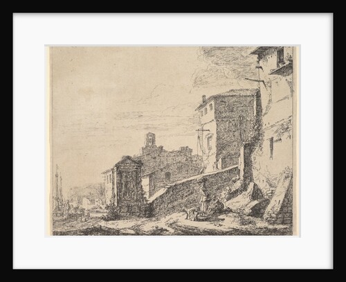 A Woman Standing by a Seated Man by Thomas Wijck