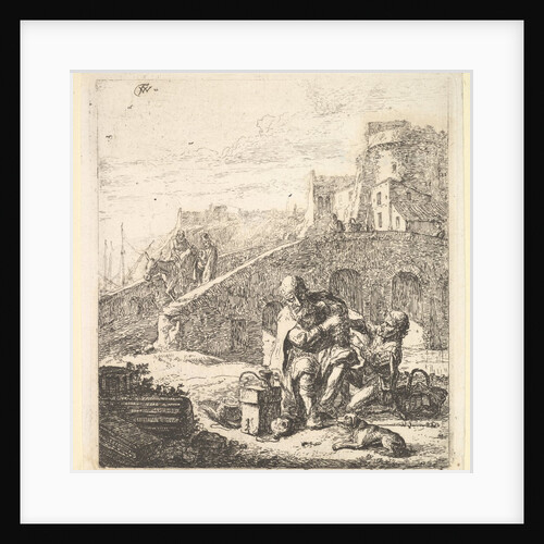 Lazarillo Stealing Grapes from the Poor Blind Beggar, 17th century by Thomas Wijck