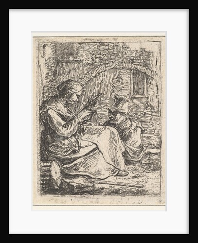 Woman Spinning by Thomas Wijck
