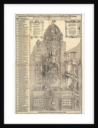 Astronomical Clock in the Cathedral in Strasbourg, 1574 by Tobias Stimmer