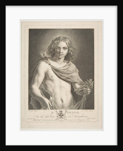 Apollo wearing a mantle and holding a laurel branch and violin, 1784 by Victor Marie Picot