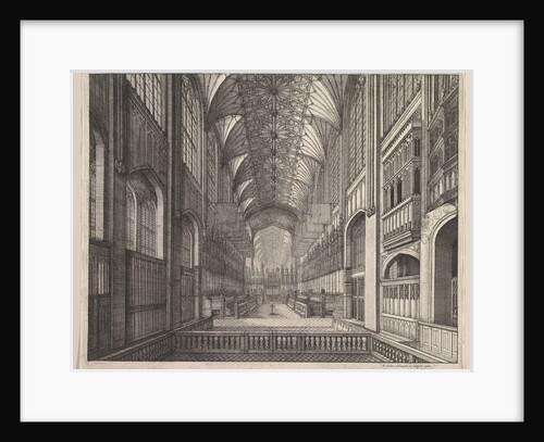 St. George's Chapel Choir, Windsor, 1663 by Wenceslaus Hollar