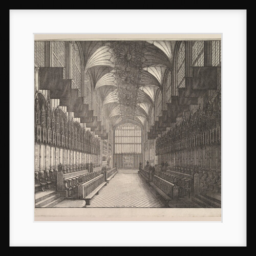 Windsor Castle, St. George's Chapel, Choir, 1663 by Wenceslaus Hollar