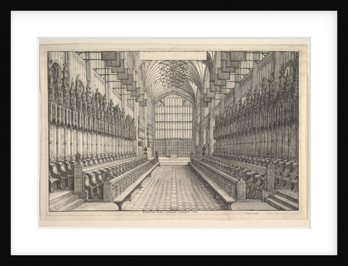 Choir and stalls in St George's Chapel, Windsor, 1660 by Wenceslaus Hollar