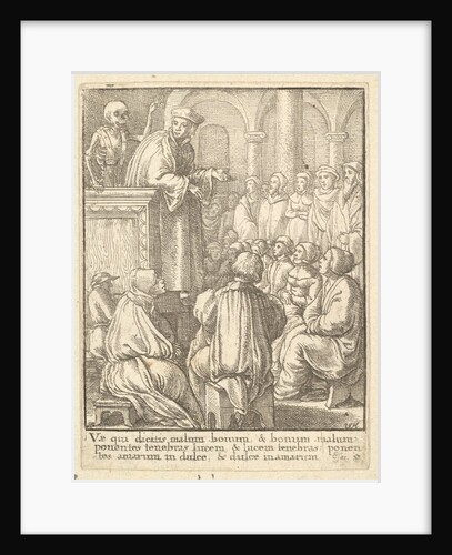 Preacher, from the Dance of Death, 1651 by Wenceslaus Hollar