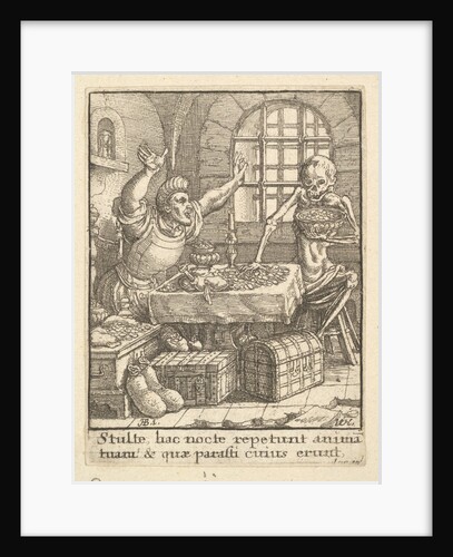 The Miser, from the Dance of Death, 1651 by Wenceslaus Hollar