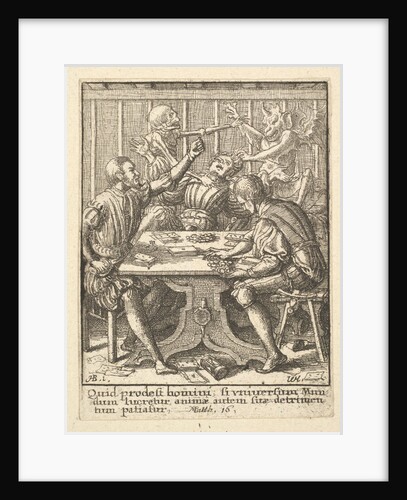 The Gamesters, from the Dance of Death, 1651 by Wenceslaus Hollar