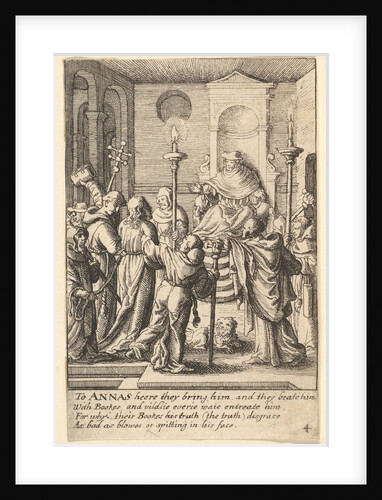 Jesus before Annas, 1625-77 by Wenceslaus Hollar