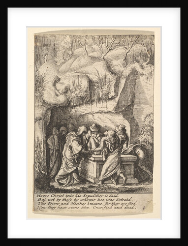 Entombment, 1625-77 by Wenceslaus Hollar