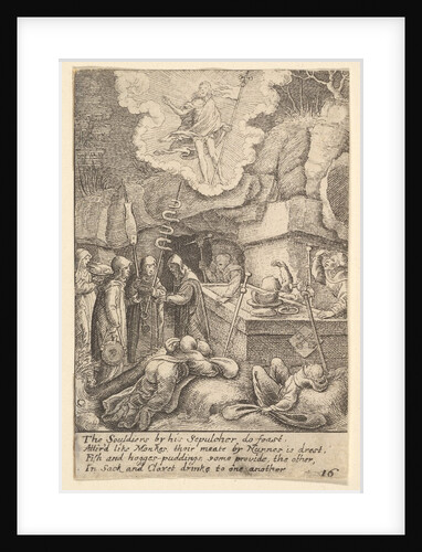 Resurrection, 1625-77 by Wenceslaus Hollar