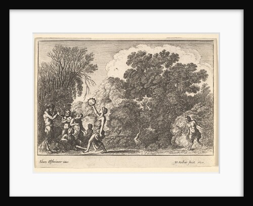 Five satyrs and two nymphs, 1650 by Wenceslaus Hollar