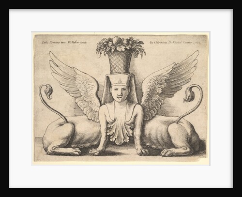 Sphinx with Two Bodies, 1652 by Wenceslaus Hollar