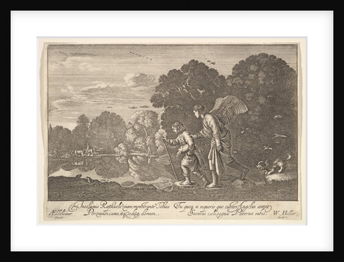 Tobias and the angel, 1644-52 by Wenceslaus Hollar