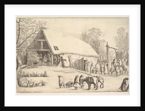 Adoration of the Kings, after Augustin Braun, 1646 by Wenceslaus Hollar