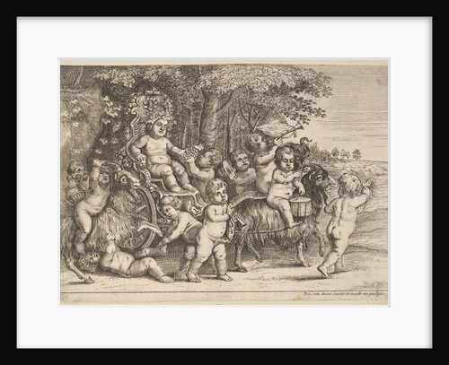 Eleven Boys and Three Goats, 1625-77 by Wenceslaus Hollar