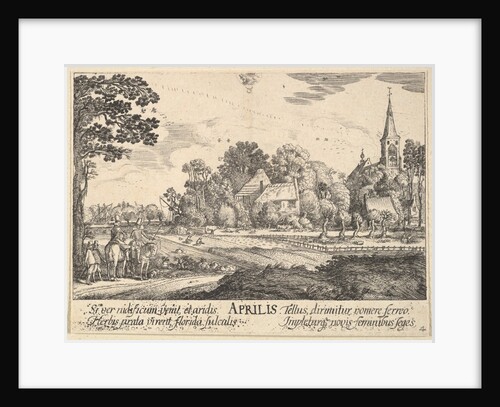 April, 1628-29 by Wenceslaus Hollar