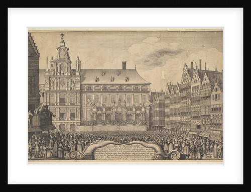 Proclamation of the treaty of Munster, 1648 by Wenceslaus Hollar