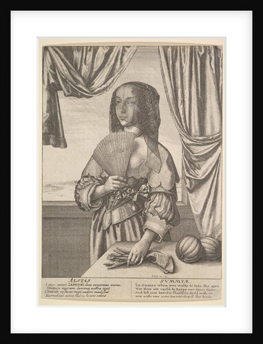 Aestas - Summer, 1641 by Wenceslaus Hollar