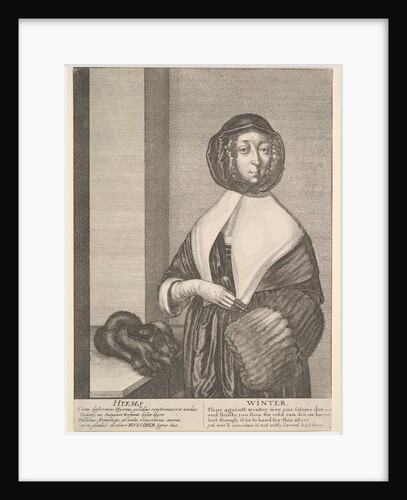 Hyems - Winter, 1641 by Wenceslaus Hollar