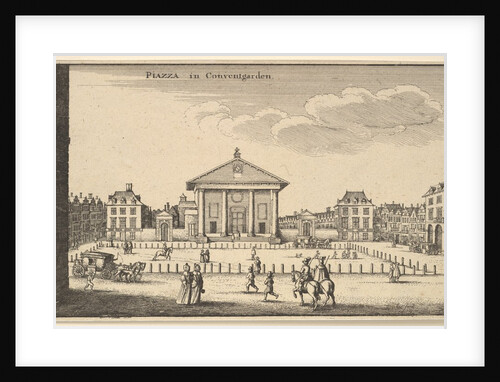 Piazza in Covent Garden, ca. 1647 by Wenceslaus Hollar
