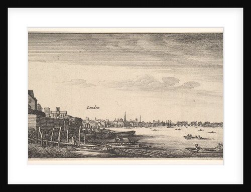 London Viewed from the Milford Stairs, 1643-1644 by Wenceslaus Hollar