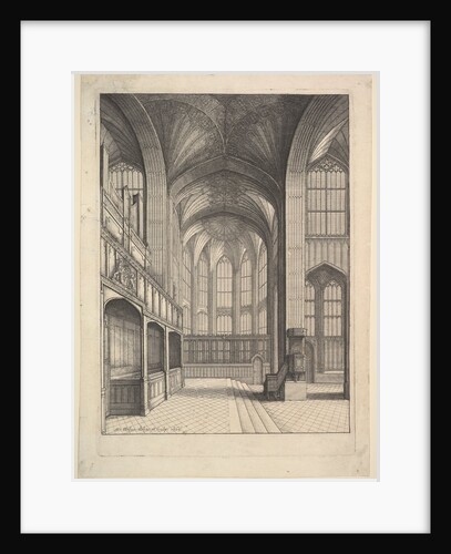 Bray's Chapel in St. George's Chapel, Windsor., 1663 by Wenceslaus Hollar