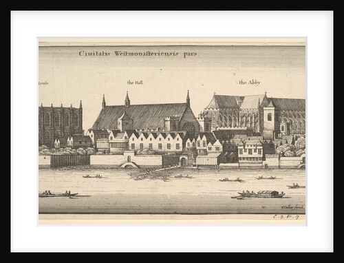 Ciuitatis Westmonasteriensis pars, 1647 by Wenceslaus Hollar