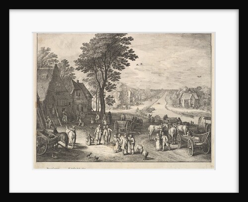 The Straight Canal, 1650 by Wenceslaus Hollar