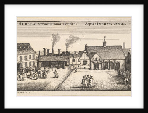 Arundel House from the North, copy, 17th century by Wenceslaus Hollar