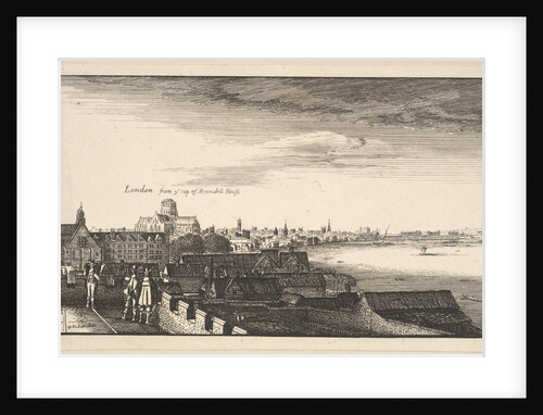 London from Arundel House, copy, 17th century by Wenceslaus Hollar