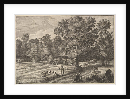Shepherds in a Forest, 1648-50 by Wenceslaus Hollar