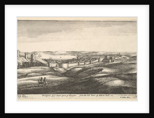 Prospect of ye lower part of Tangier, from the hill West of White-hall, 1669-73 by Wenceslaus Hollar