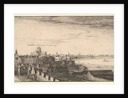 London from Arundel House, 1643 by Wenceslaus Hollar