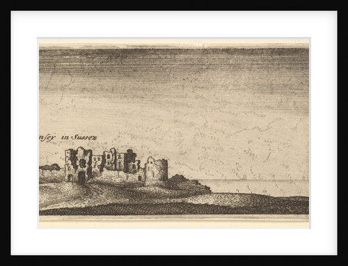 Pevensey Castle, 1652-77 by Wenceslaus Hollar