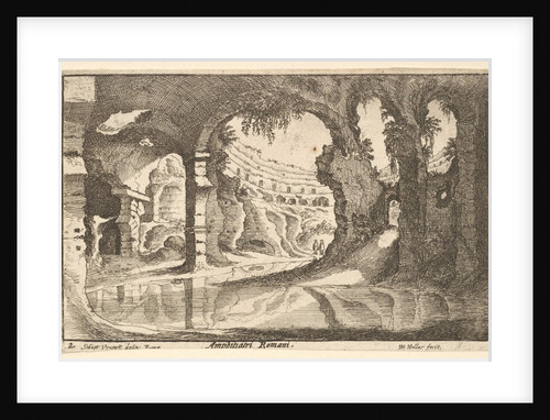 Amphitiatri Romani, ca. 1650 by Wenceslaus Hollar