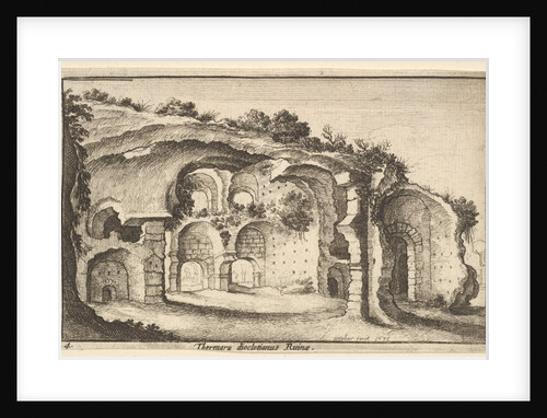 Thermaru diocletiani Ruinae, 1651 by Wenceslaus Hollar