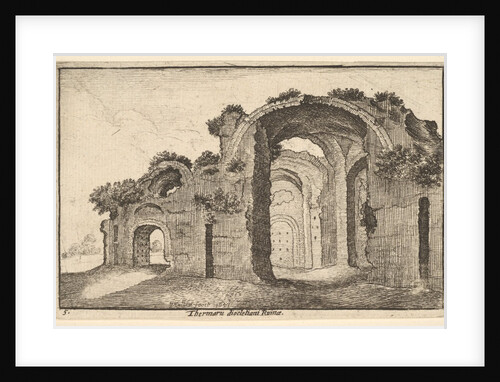 Thermaru diocletiani Ruinae, 1651 by Wenceslaus Hollar