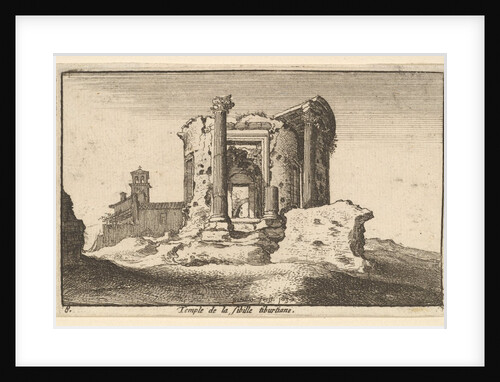 Temple of the Tiburtine Sybil, 1650 by Wenceslaus Hollar